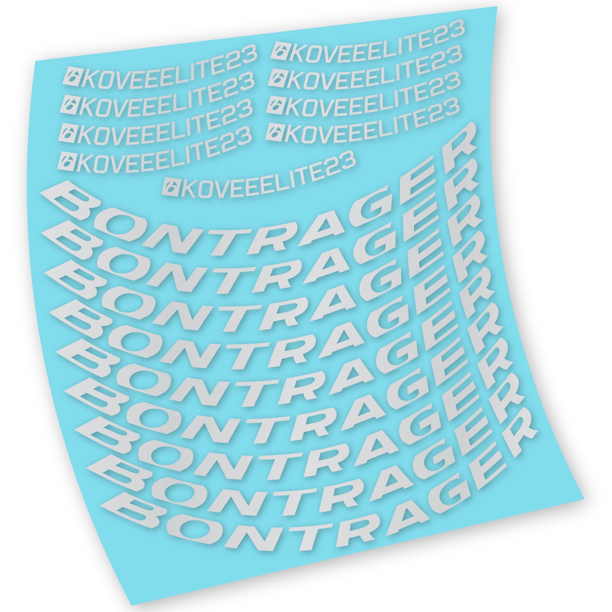 Stickers Bontrager Kovee Elite 23 compatibles Autocollants roues VTT