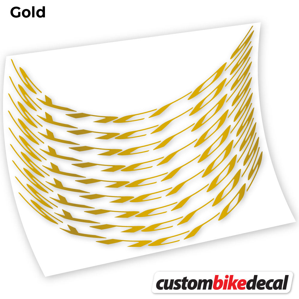 Gold decal for Syncross MTB wheel – bike sticker vinyl