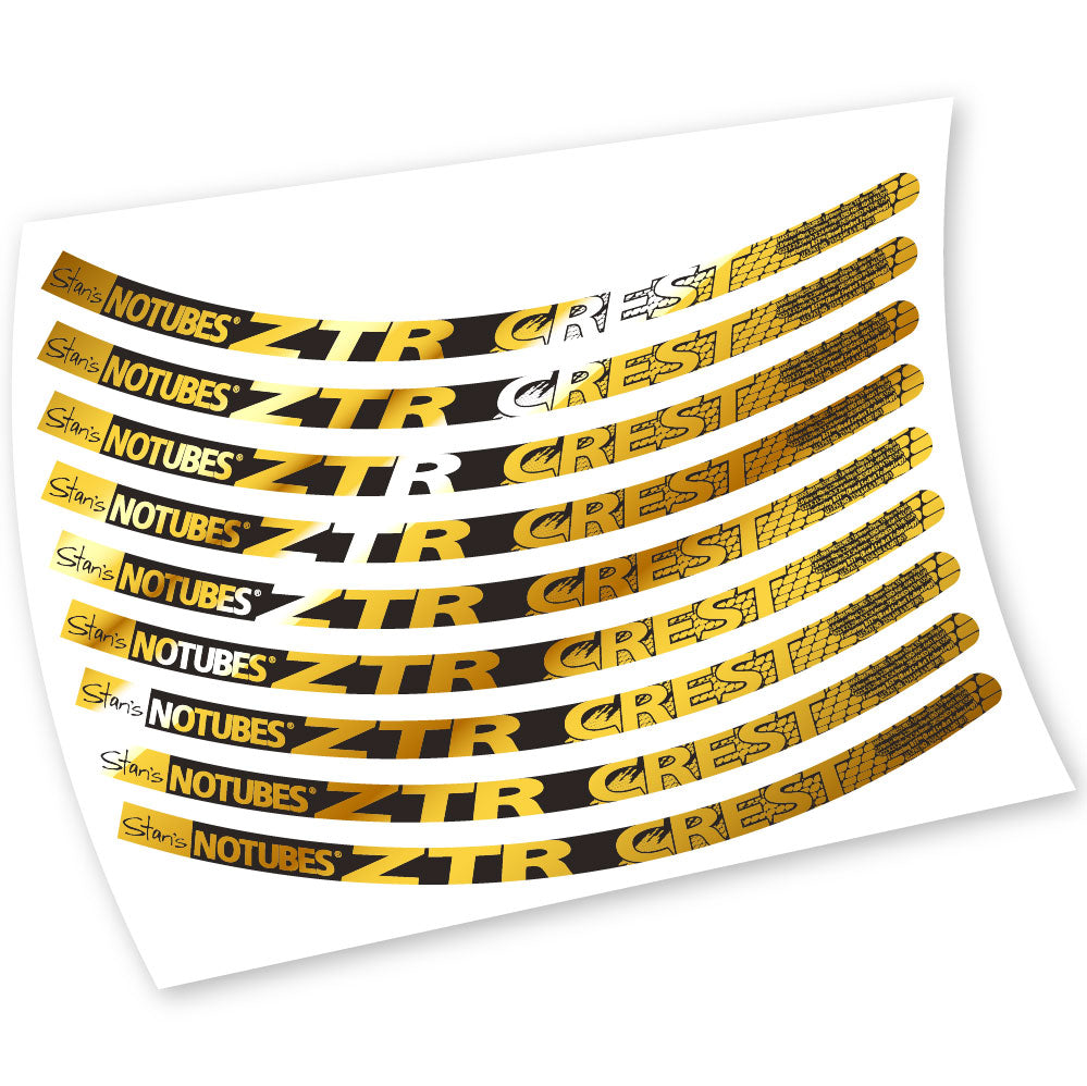 Stickers Notubes ZTR Crest compatibles Autocollants roues VTT 26"