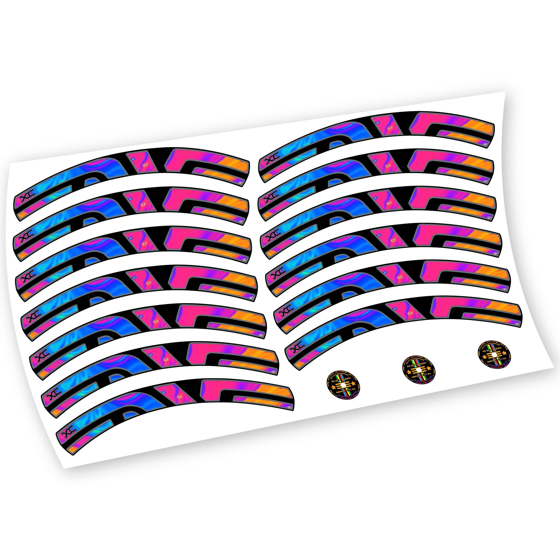 Stickers Enve XC, VTT compatibles Autocollants roues VTT