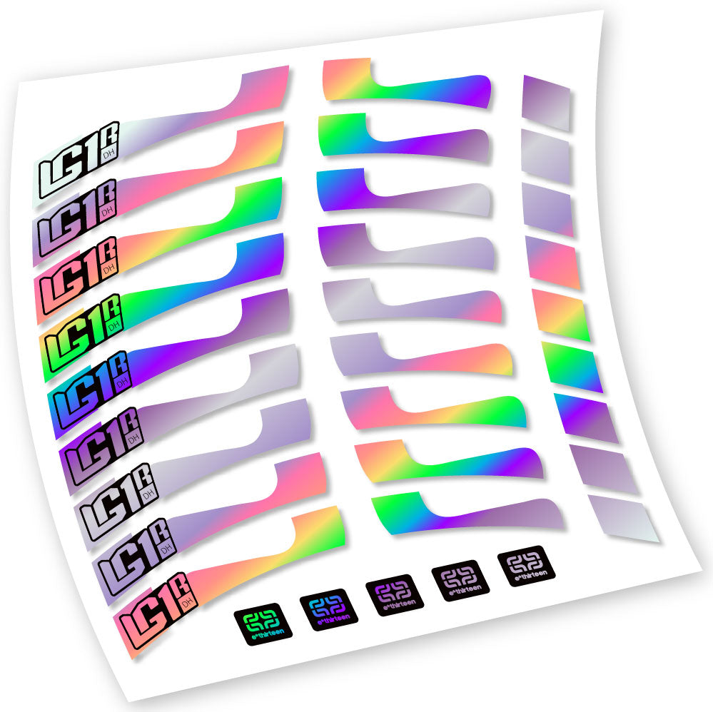 Stickers EThirteen LG1 DH compatibles Autocollants roues VTT