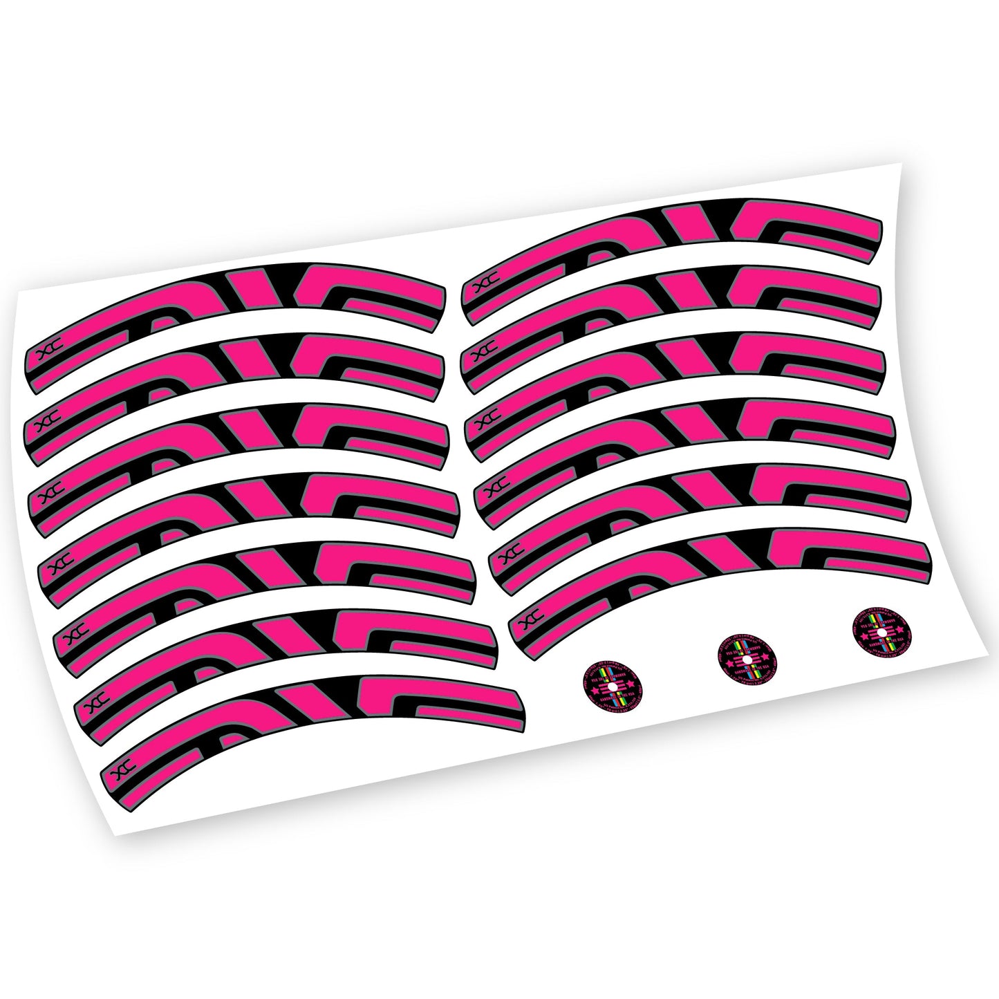 Stickers Enve XC, VTT compatibles Autocollants roues VTT