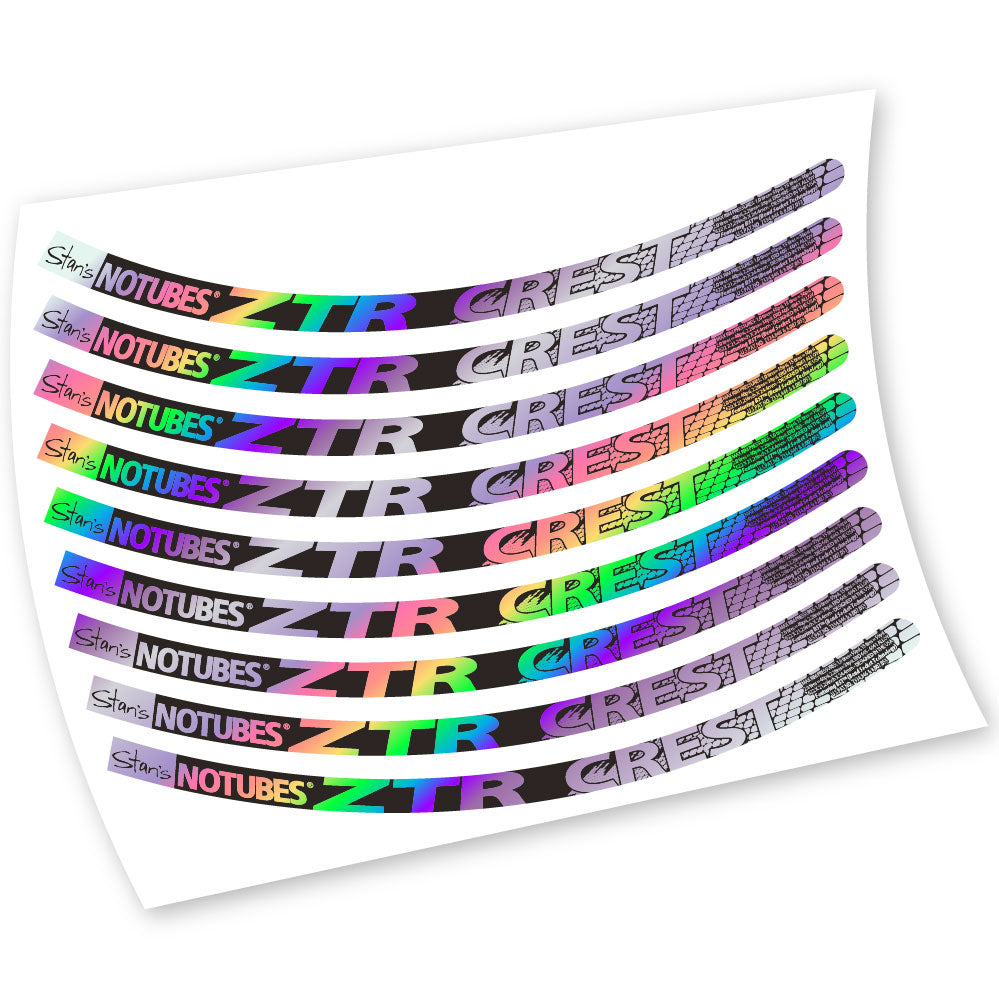 Stickers Notubes ZTR Crest compatibles Autocollants roues VTT 26"