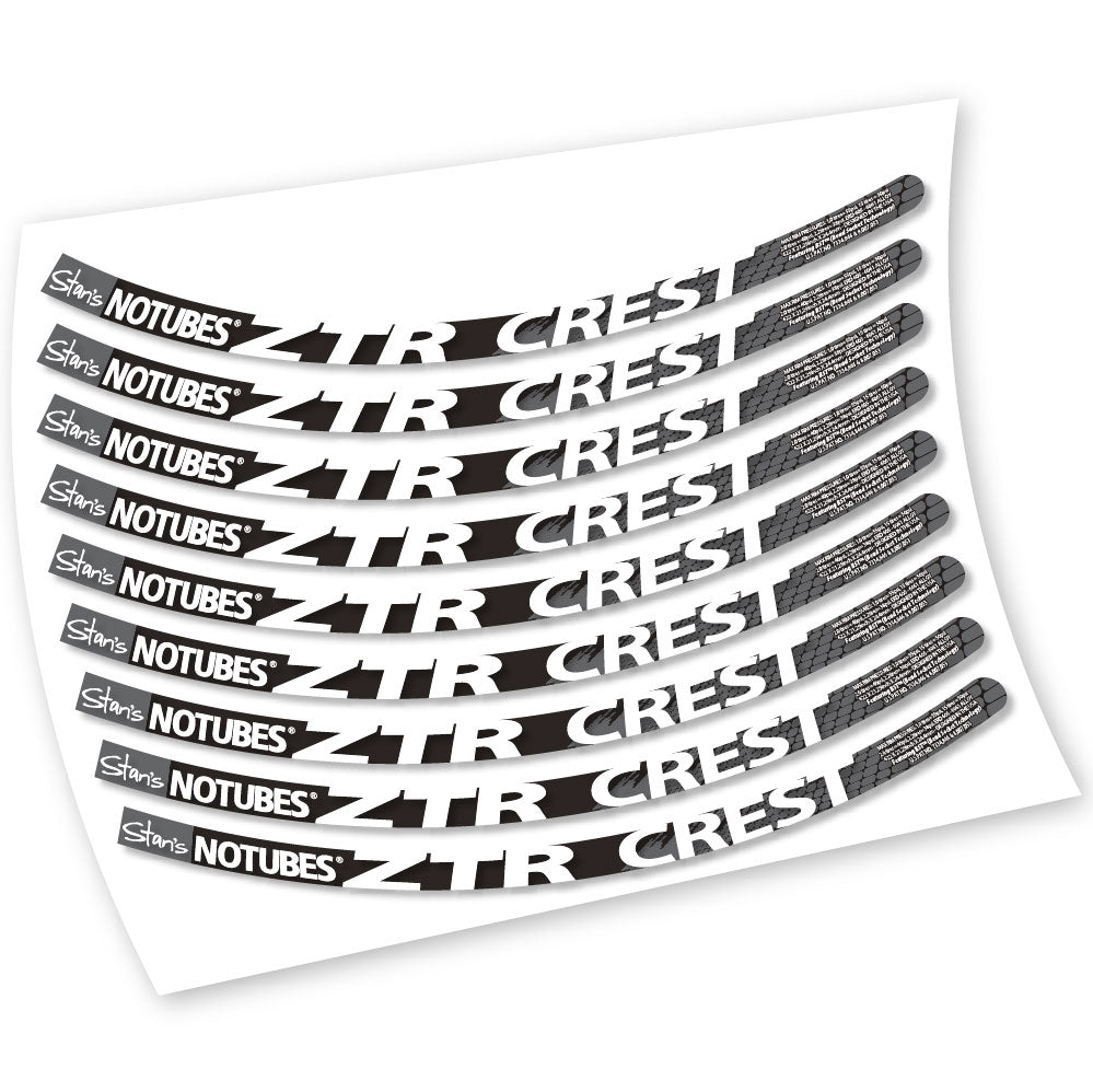 Stickers Notubes ZTR Crest compatibles Autocollants roues VTT 26"