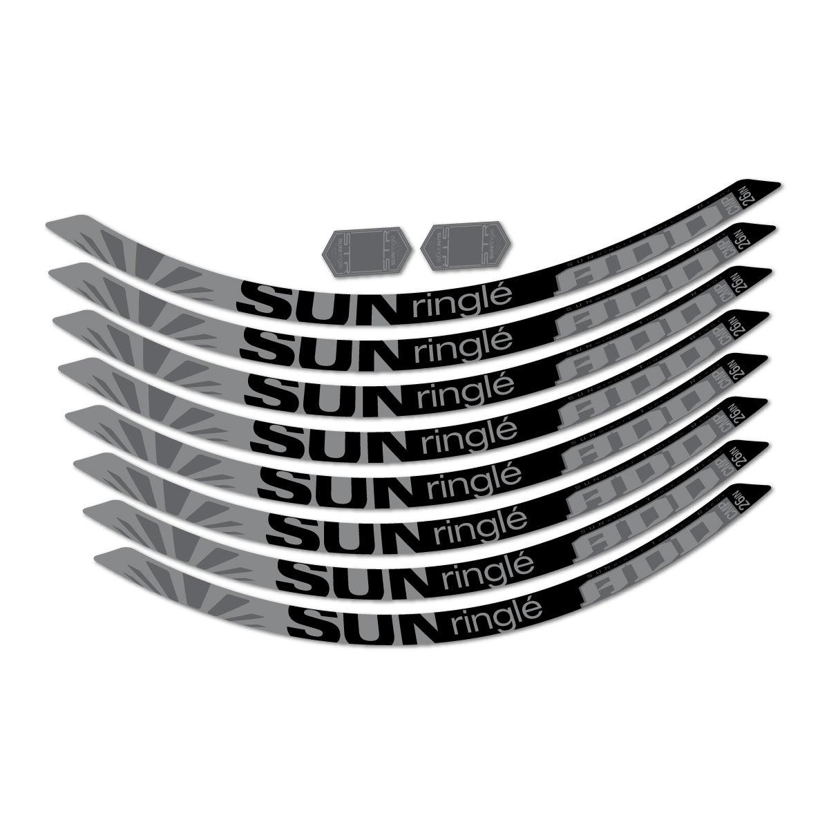 Traffic Grey decal for Sun Ringle ADD Comp 2017-2018 MTB wheel 26" – bike sticker vinyl