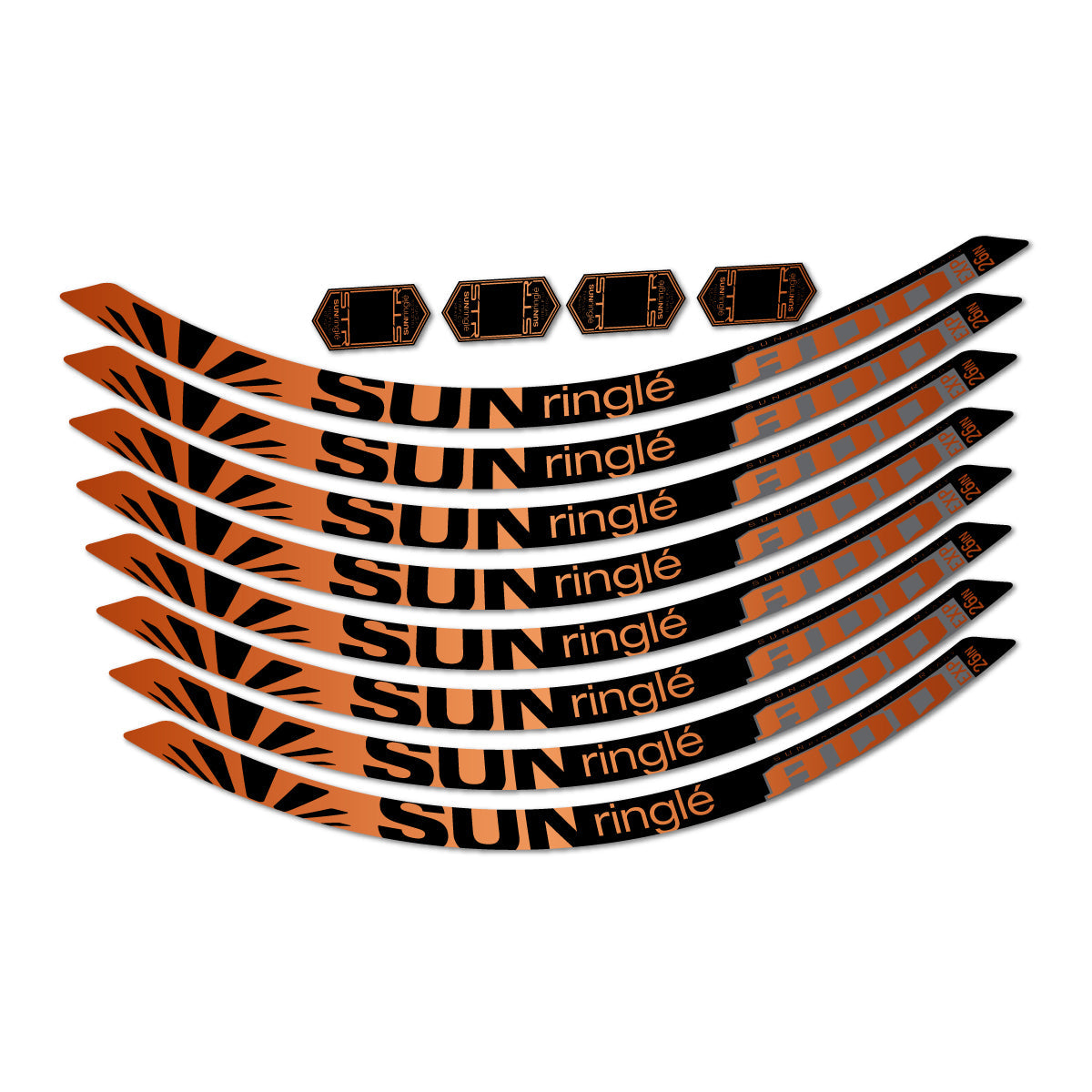Bronze decal for Sun Ringle ADD Expert 2017-2018 MTB wheel 26" – bike sticker vinyl