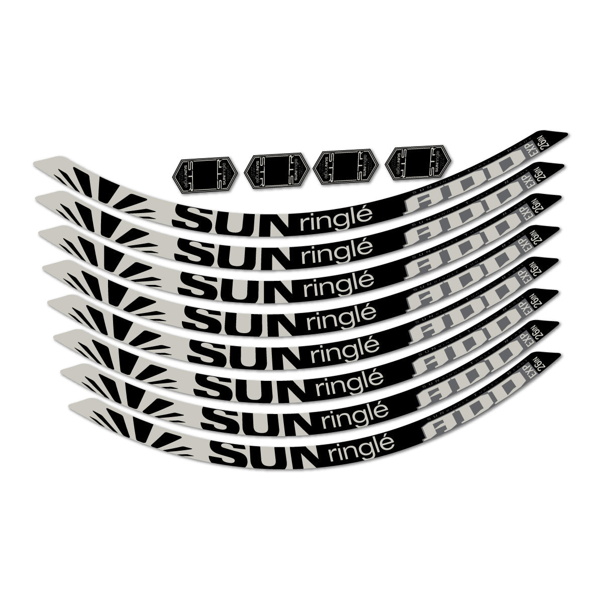 Light Grey decal for Sun Ringle ADD Expert 2017-2018 MTB wheel 26" – bike sticker vinyl