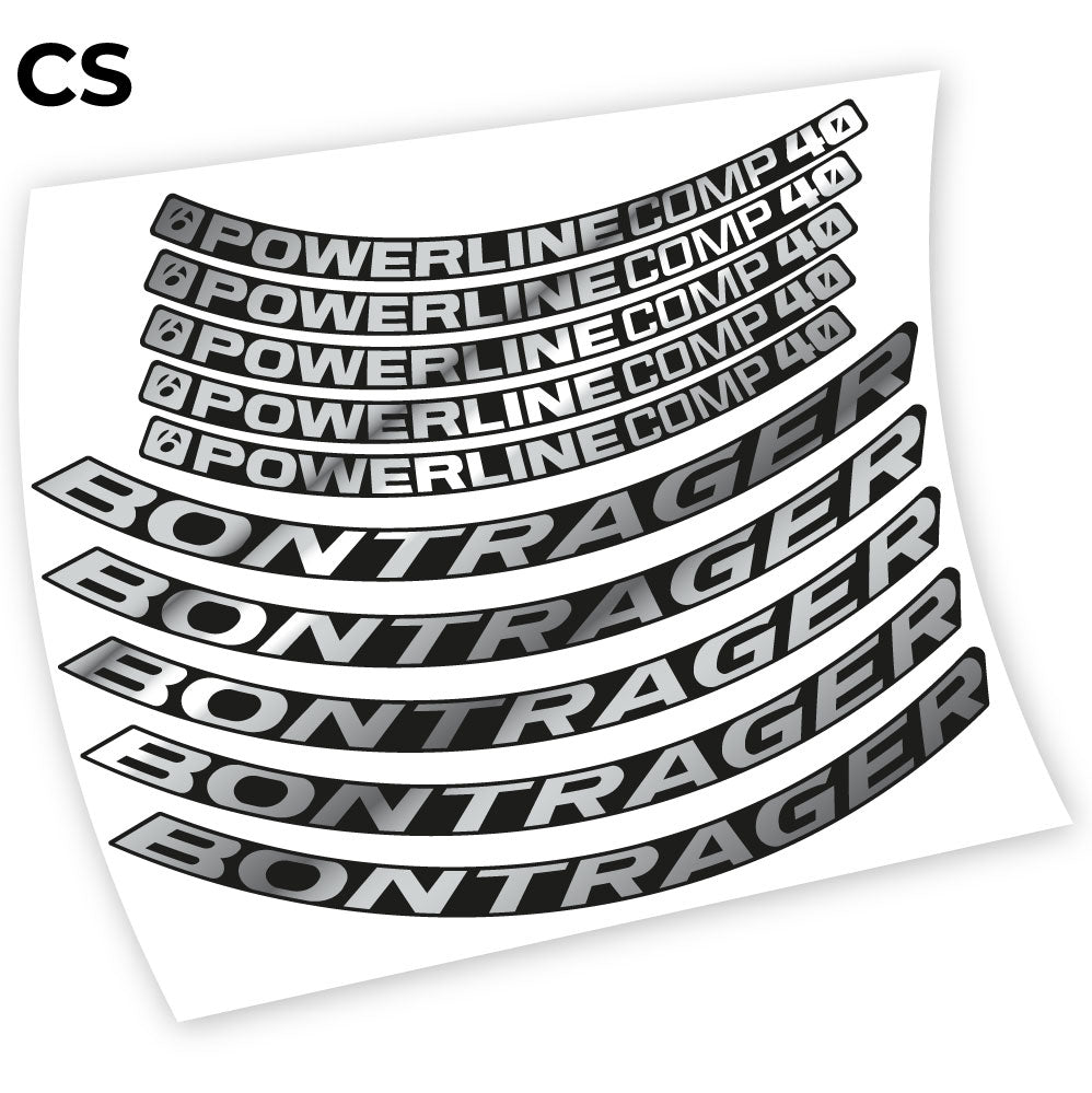 Stickers Bontrager Powerline Comp 40 compatibles Autocollants roues