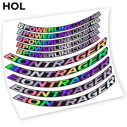 Stickers Bontrager Powerline Comp 40 compatibles Autocollants roues