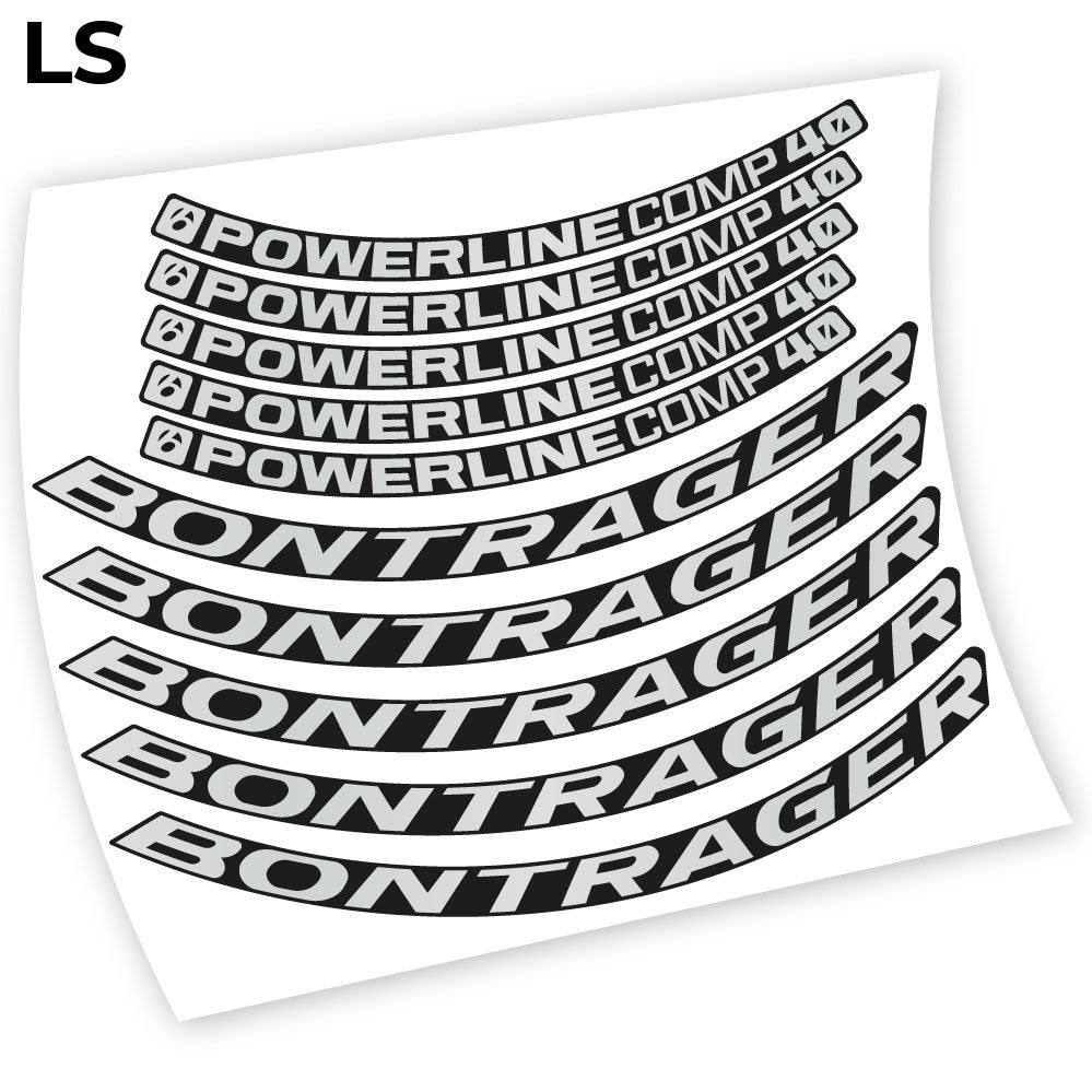 Stickers Bontrager Powerline Comp 40 compatibles Autocollants roues