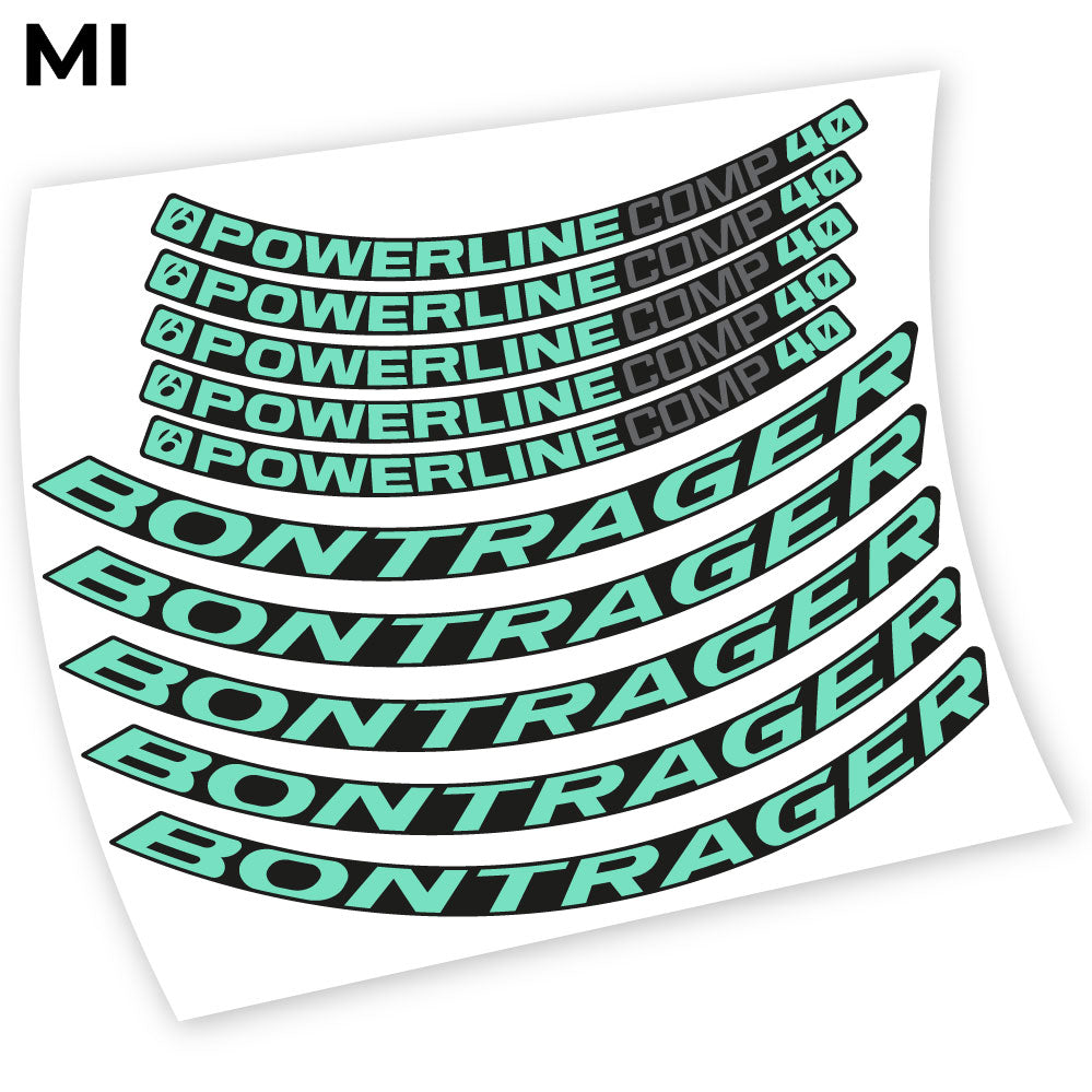 Stickers Bontrager Powerline Comp 40 compatibles Autocollants roues