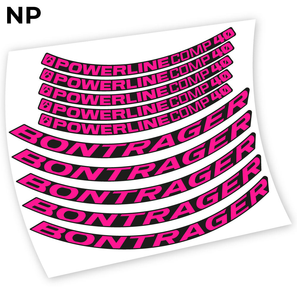 Stickers Bontrager Powerline Comp 40 compatibles Autocollants roues