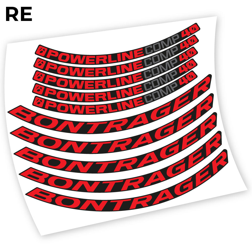 Stickers Bontrager Powerline Comp 40 compatibles Autocollants roues