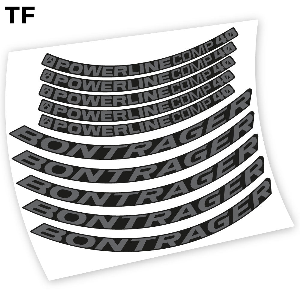 Stickers Bontrager Powerline Comp 40 compatibles Autocollants roues