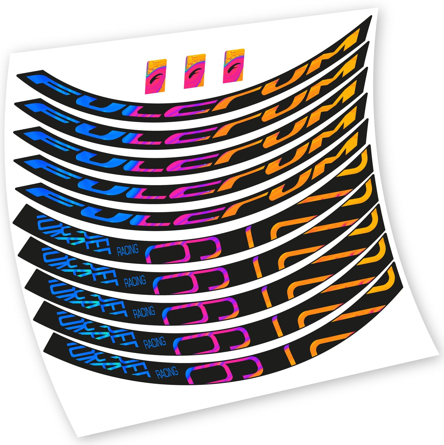 Stickers Fulcrum Racing 6 compatibles Autocollants roues VTT
