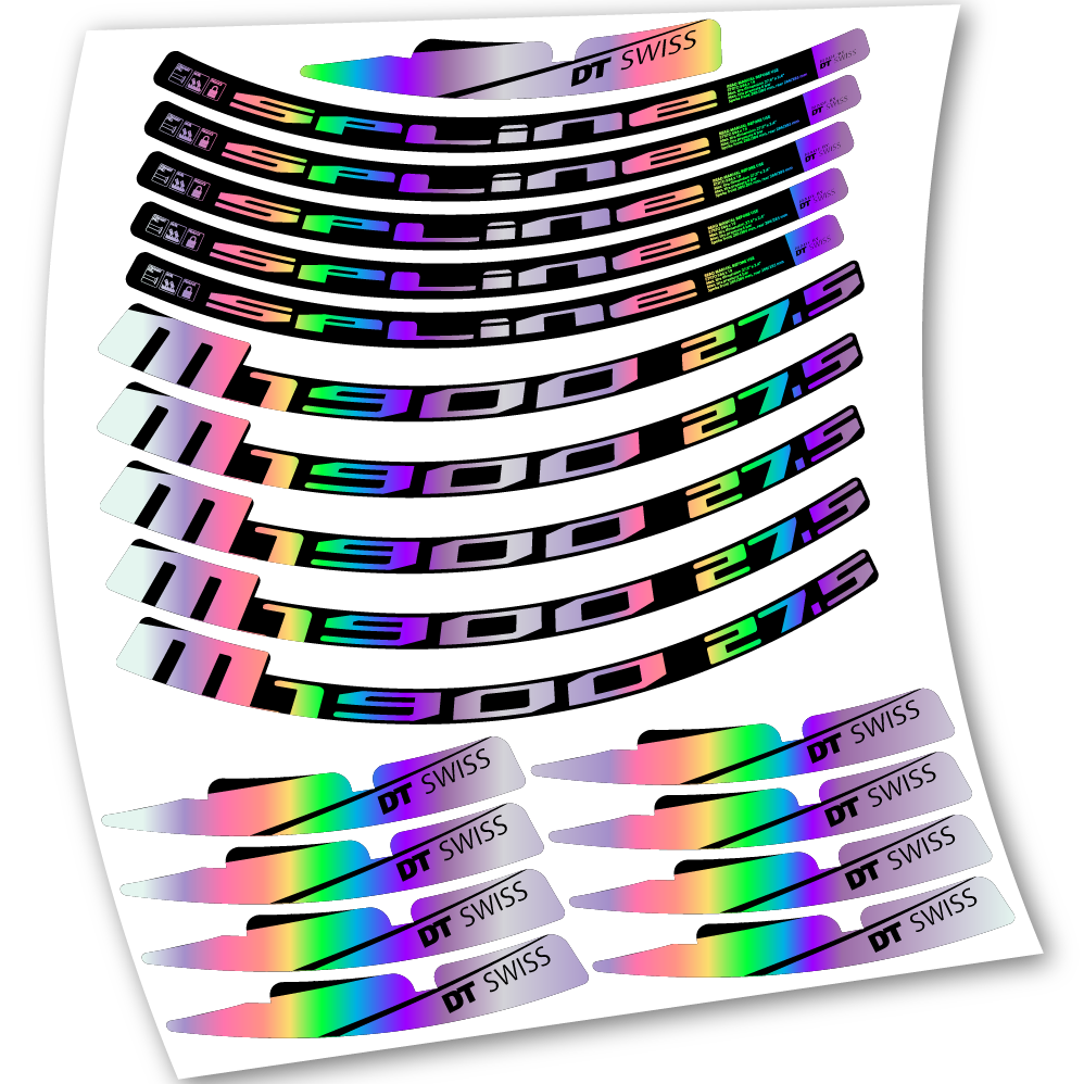 Stickers DT Swiss M1900 2017 compatibles Autocollants roues