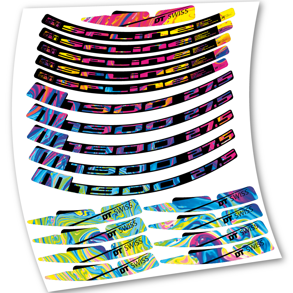 Stickers DT Swiss M1900 2017 compatibles Autocollants roues