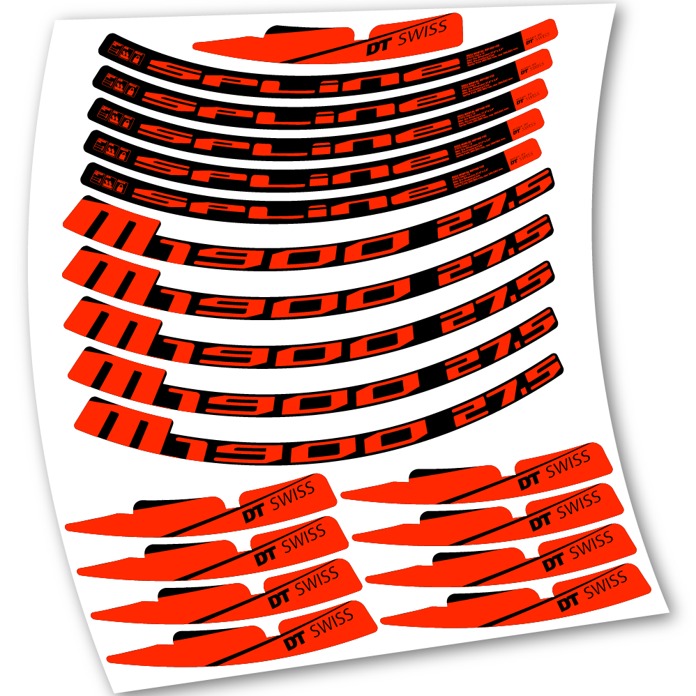 Stickers DT Swiss M1900 2017 compatibles Autocollants roues