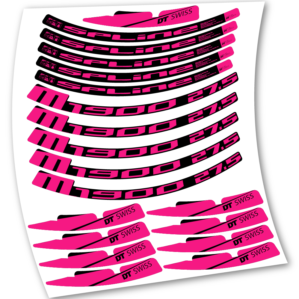 Stickers DT Swiss M1900 2017 compatibles Autocollants roues