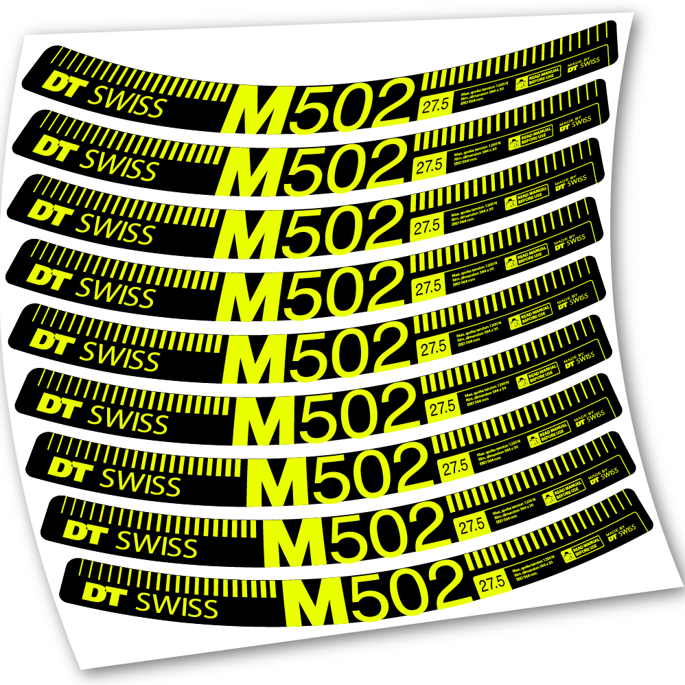 Stickers DT Swiss M502 compatibles Autocollants roues 27.5"