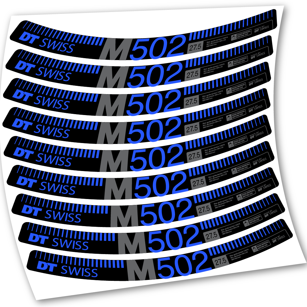 Stickers DT Swiss M502 compatibles Autocollants roues 27.5"