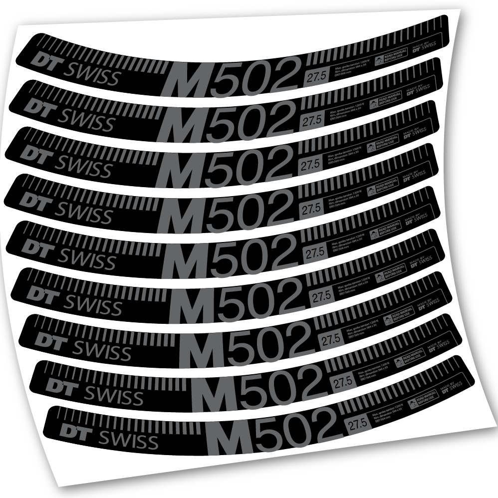 Stickers DT Swiss M502 compatibles Autocollants roues 27.5"
