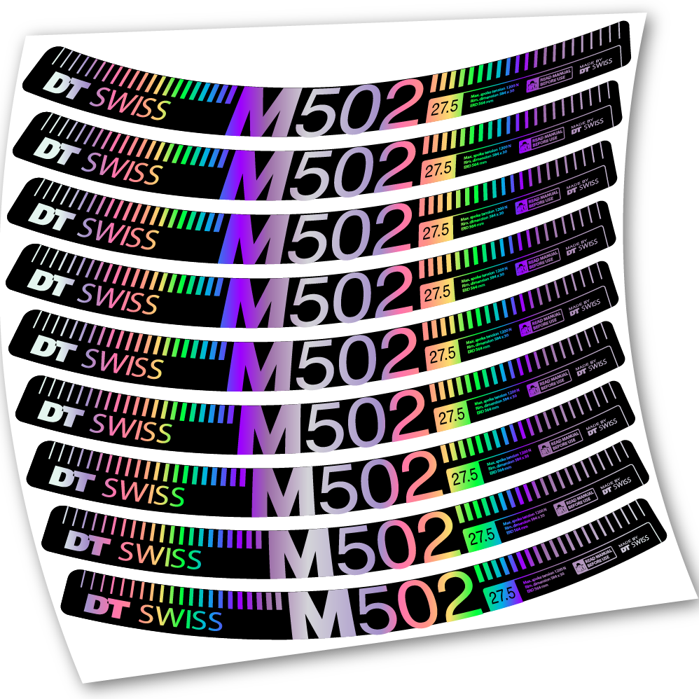 Stickers DT Swiss M502 compatibles Autocollants roues 27.5"