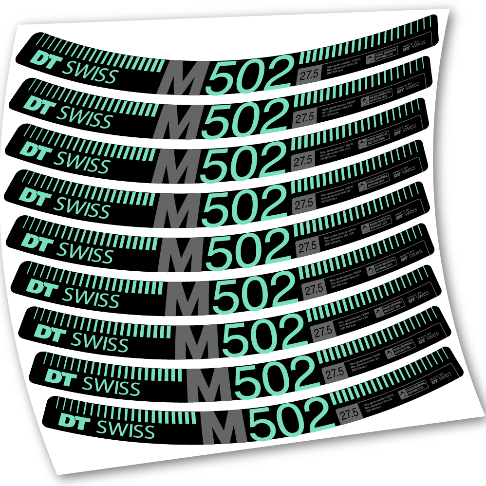 Stickers DT Swiss M502 compatibles Autocollants roues 27.5"
