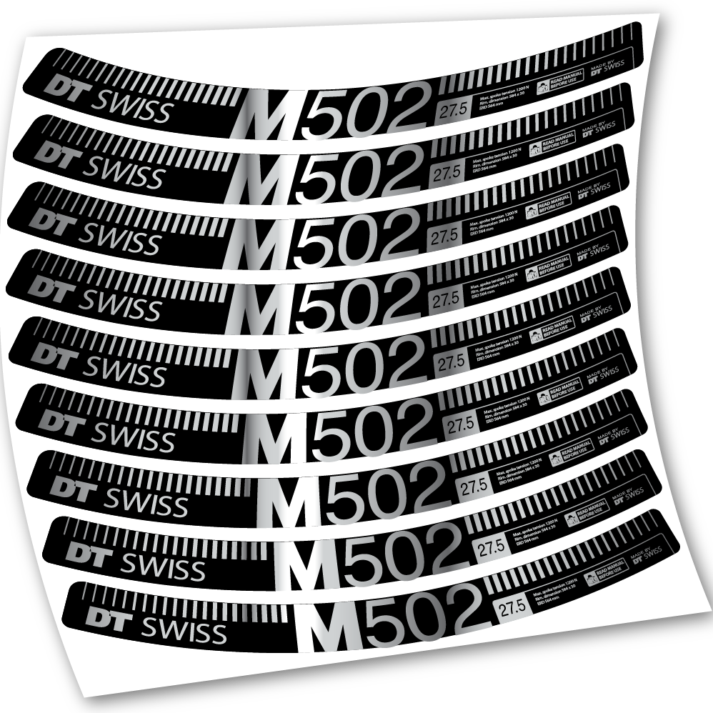 Stickers DT Swiss M502 compatibles Autocollants roues 27.5"