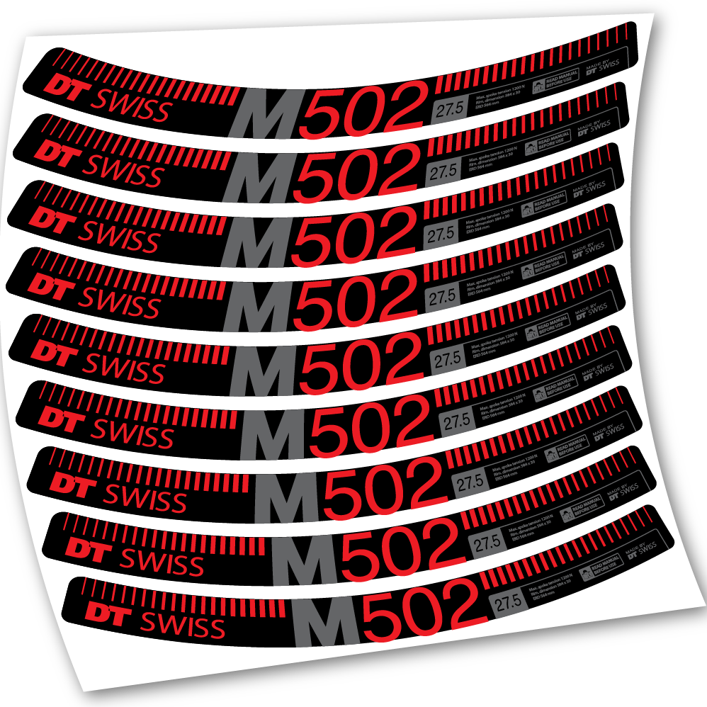 Stickers DT Swiss M502 compatibles Autocollants roues 27.5"