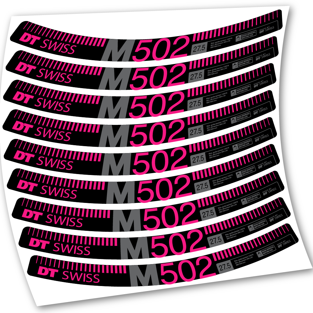 Stickers DT Swiss M502 compatibles Autocollants roues 27.5"