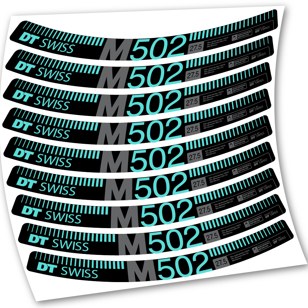 Stickers DT Swiss M502 compatibles Autocollants roues 27.5"