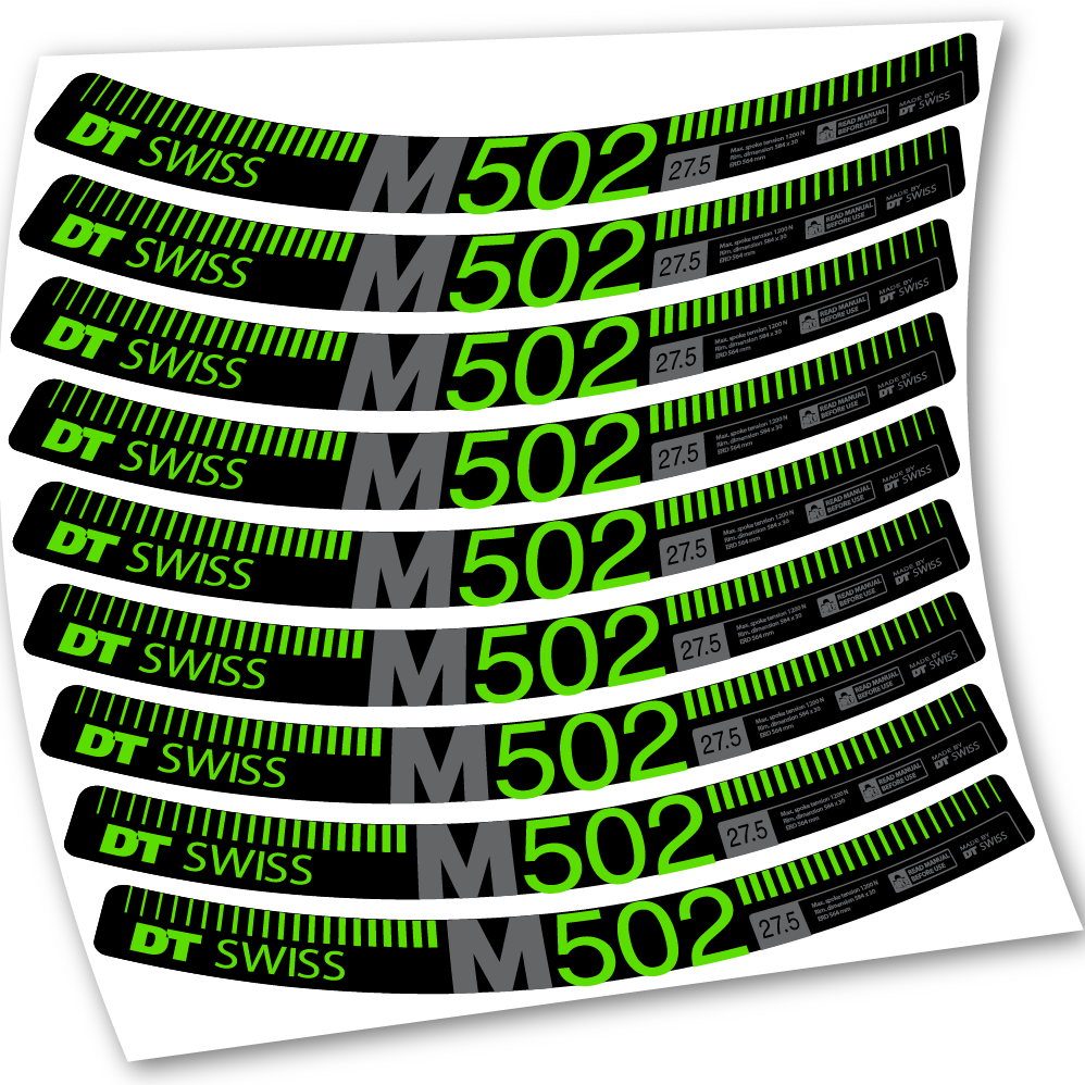 Stickers DT Swiss M502 compatibles Autocollants roues 27.5"