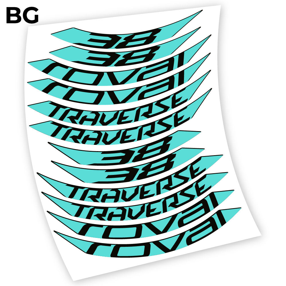 Stickers Roval Traverse 38 SL 650B compatibles Autocollants roues 650B