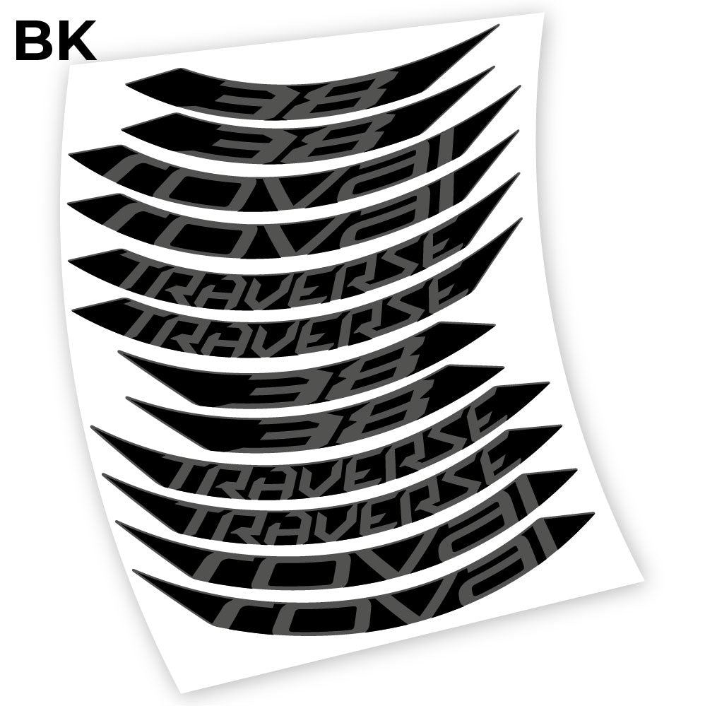 Stickers Roval Traverse 38 SL 650B compatibles Autocollants roues 650B