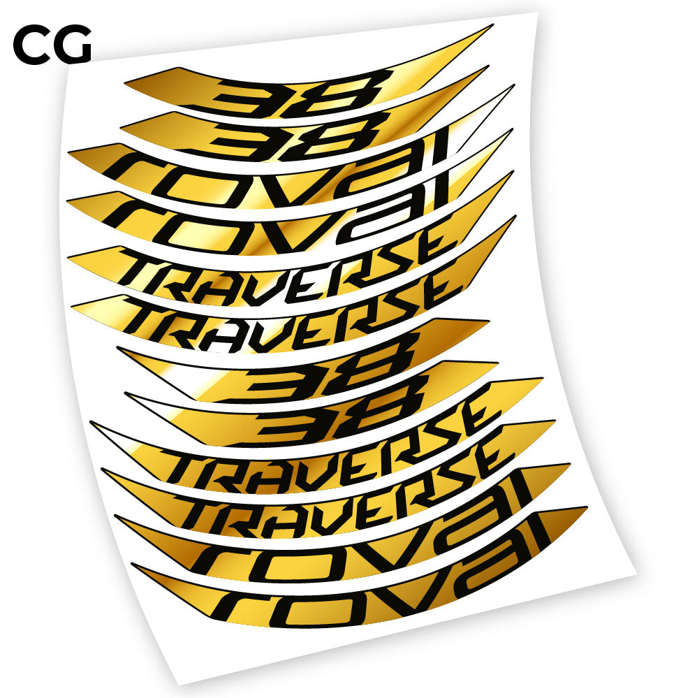 Stickers Roval Traverse 38 SL 650B compatibles Autocollants roues 650B