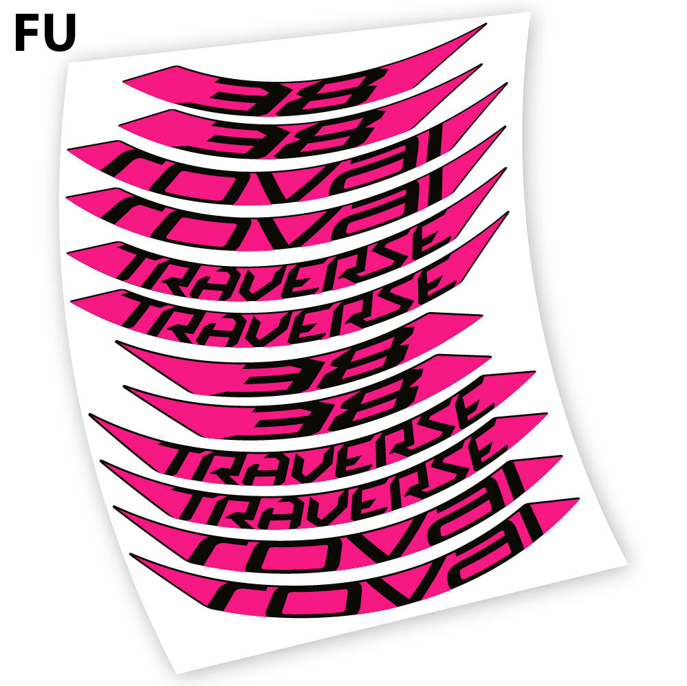 Stickers Roval Traverse 38 SL 650B compatibles Autocollants roues 650B