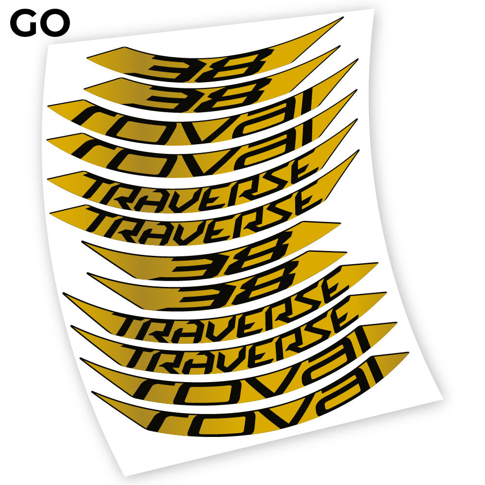 Stickers Roval Traverse 38 SL 650B compatibles Autocollants roues 650B
