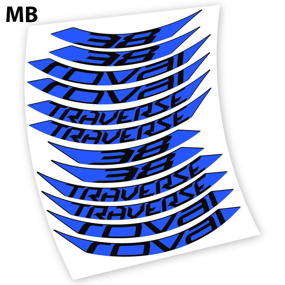 Stickers Roval Traverse 38 SL 650B compatibles Autocollants roues 650B