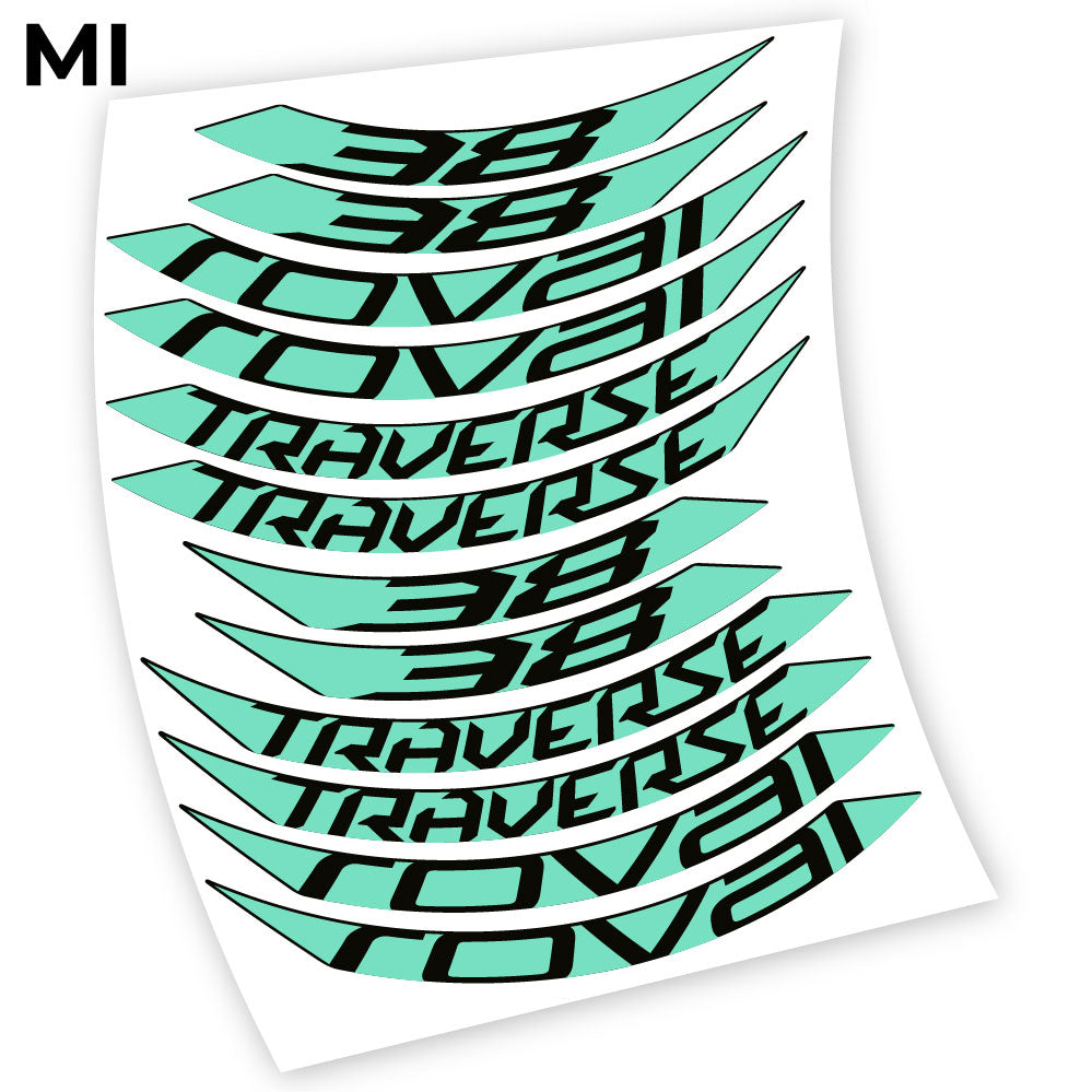 Stickers Roval Traverse 38 SL 650B compatibles Autocollants roues 650B
