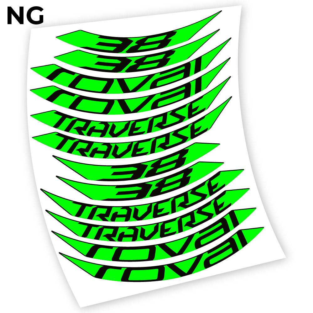 Stickers Roval Traverse 38 SL 650B compatibles Autocollants roues 650B