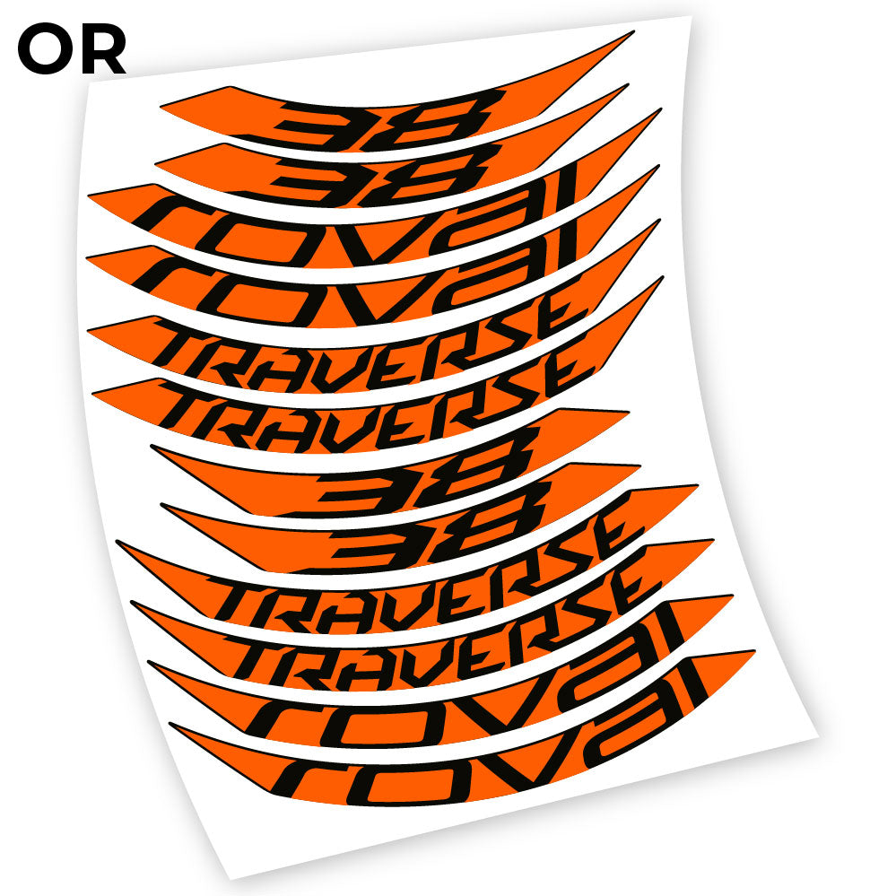 Stickers Roval Traverse 38 SL 650B compatibles Autocollants roues 650B