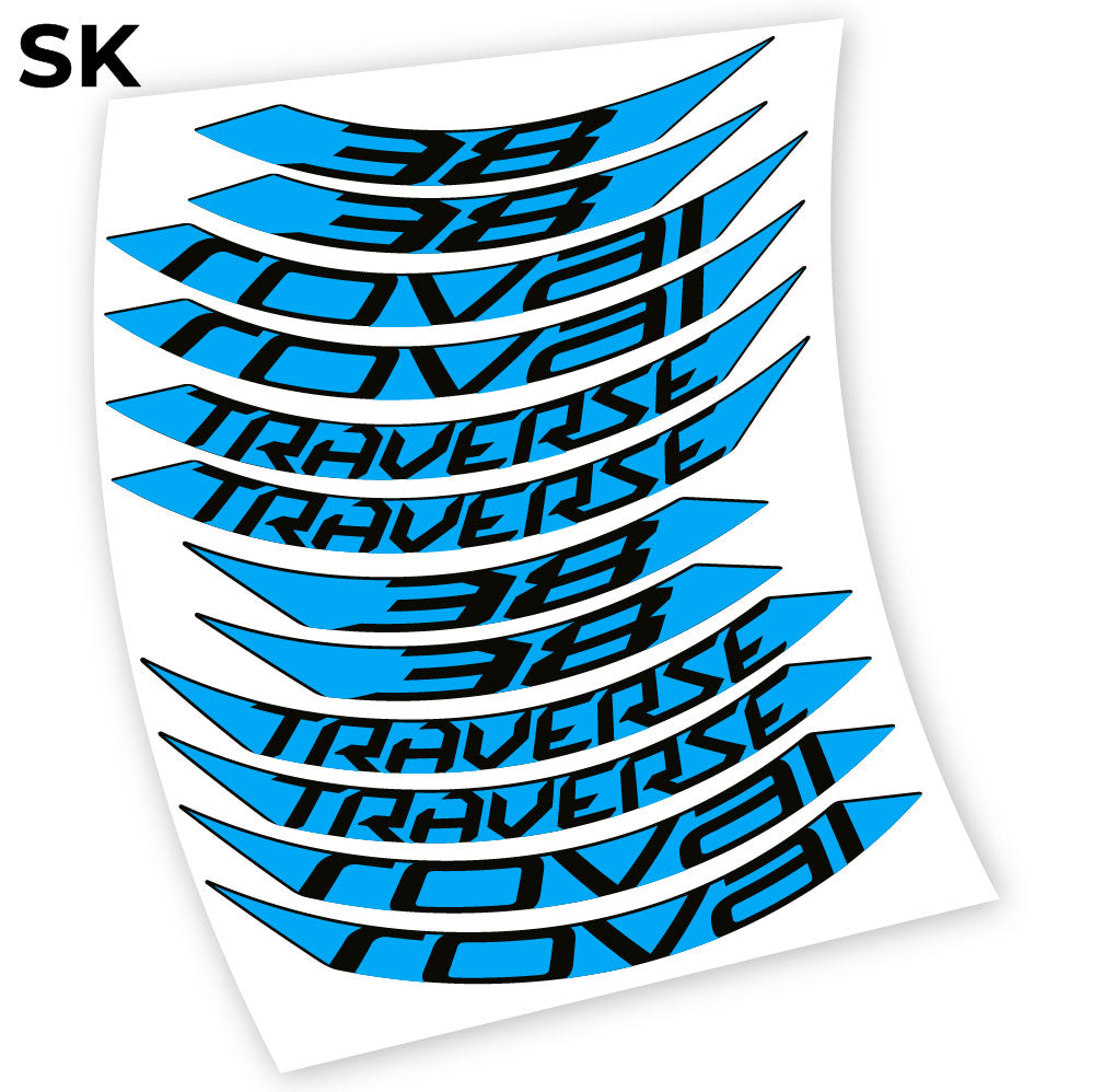 Stickers Roval Traverse 38 SL 650B compatibles Autocollants roues 650B