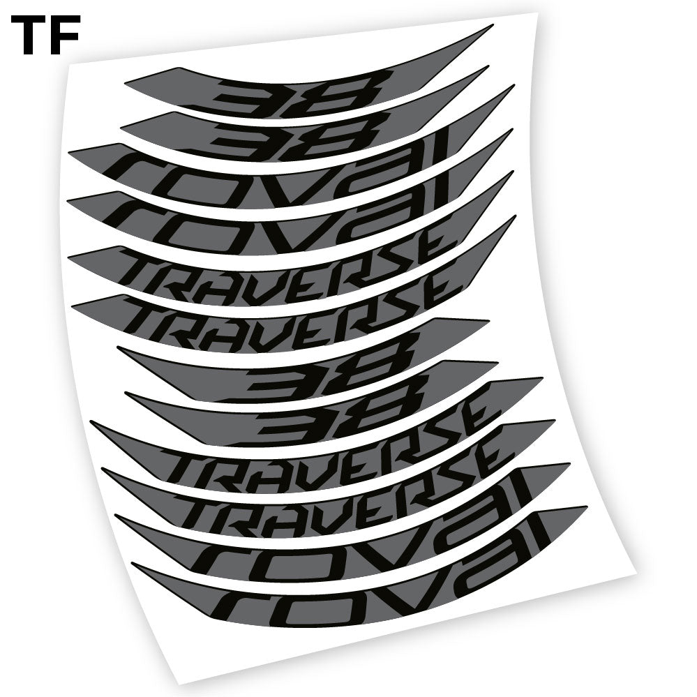 Stickers Roval Traverse 38 SL 650B compatibles Autocollants roues 650B