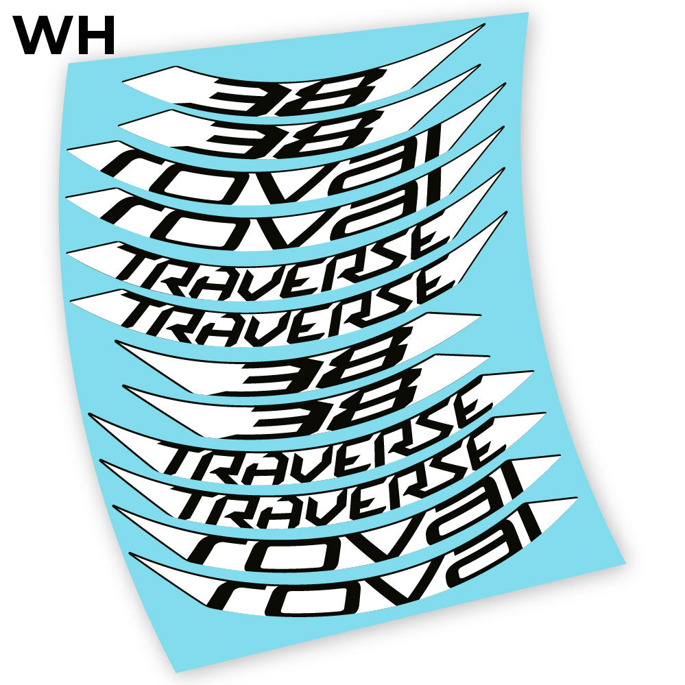Stickers Roval Traverse 38 SL 650B compatibles Autocollants roues 650B