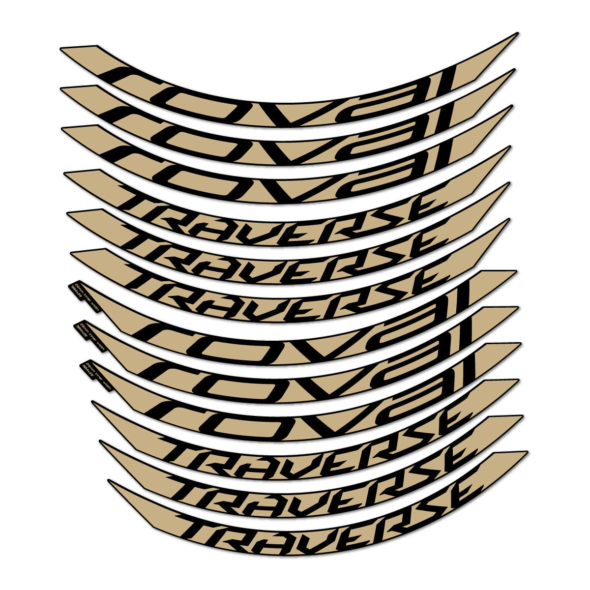 Sand decal for Roval Traverse Alloy 2015-2017 MTB wheel 27.5" – bike sticker vinyl