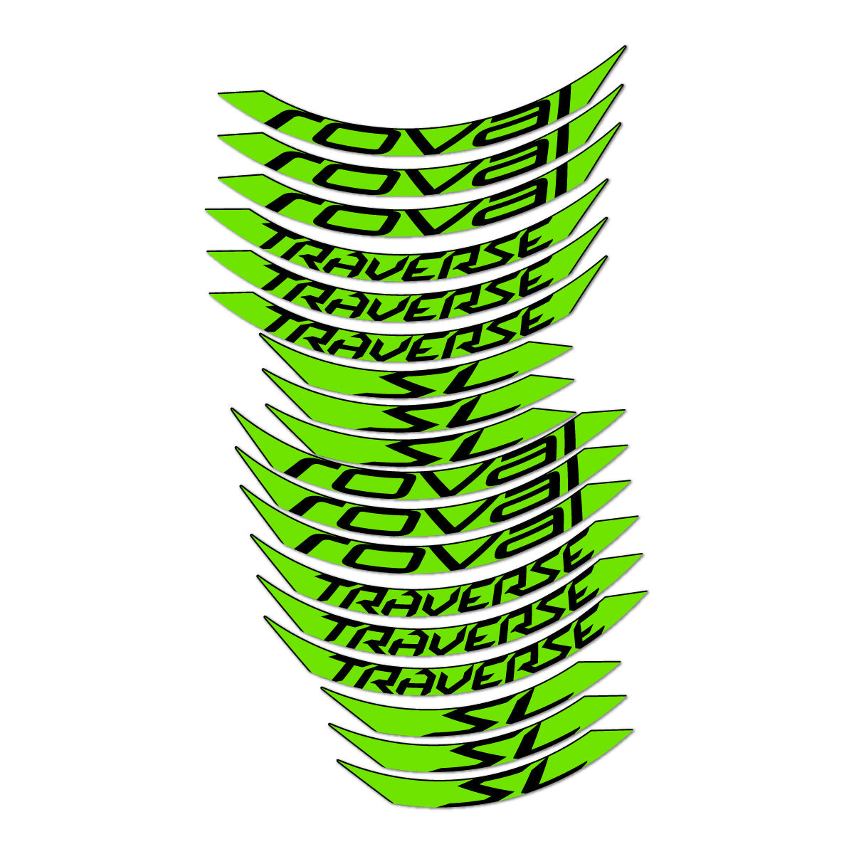 Apple Green decal for Roval Traverse SL 2015-2017 MTB wheel 27.5" – bike sticker vinyl