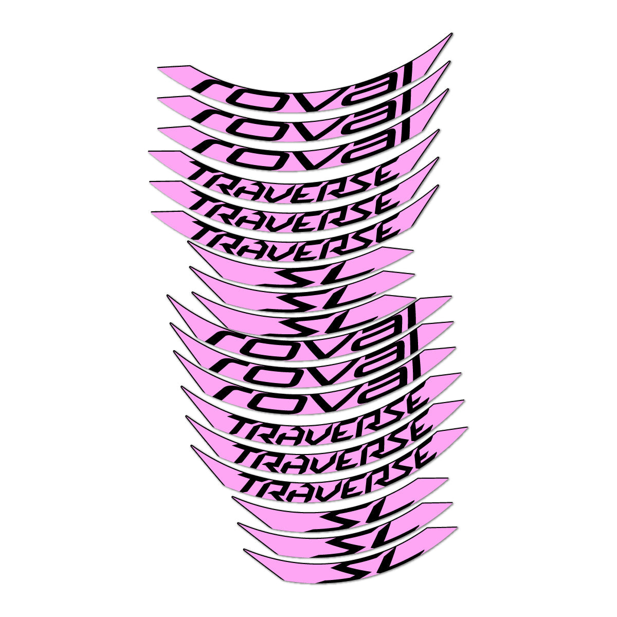 Light Lilac decal for Roval Traverse SL 2015-2017 MTB wheel 27.5" – bike sticker vinyl