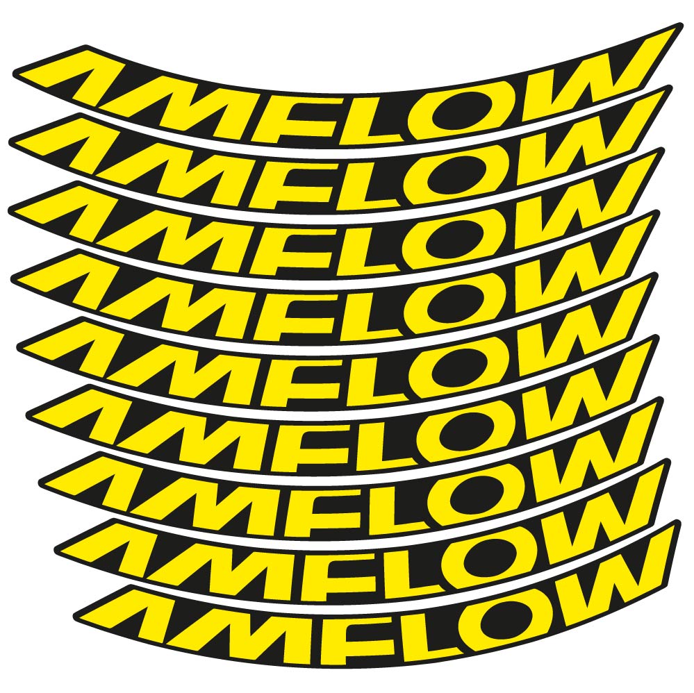 Stickers Amflow 2024 compatibles - Autocollants roue vélo VTT