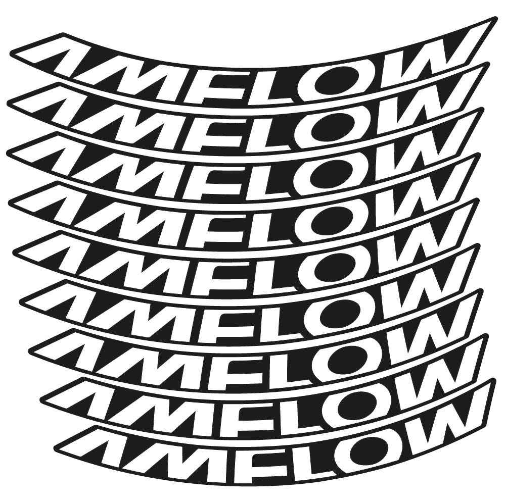Stickers Amflow 2024 compatibles - Autocollants roue vélo VTT